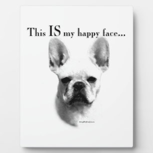 Plaque Photo Frenchie Happy Face