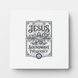 Plaque Photo Fréquence d'onde sonore Jésus Fréquence d'onde son