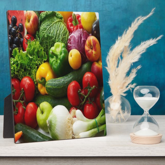 PLAQUE PHOTO FRUITS ET LÉGUMES (Côté)