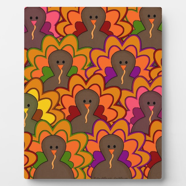 Plaque Photo Fun Colorful Thanksgiving (Devant)