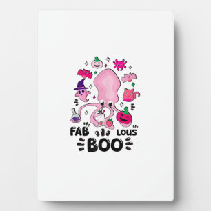 Plaque Photo Funny Halloween Rose Chat Fantôme Jonglant Pieuvre
