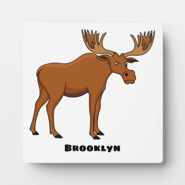 Plaque Photo Funny moose (Devant)