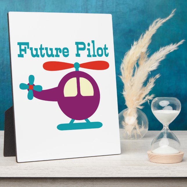 Plaque Photo Futur pilote (Côté)