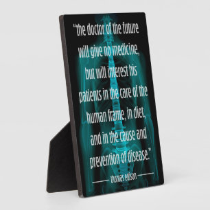 Plaque Photo Futuristic Doctor of Future Chiropractic