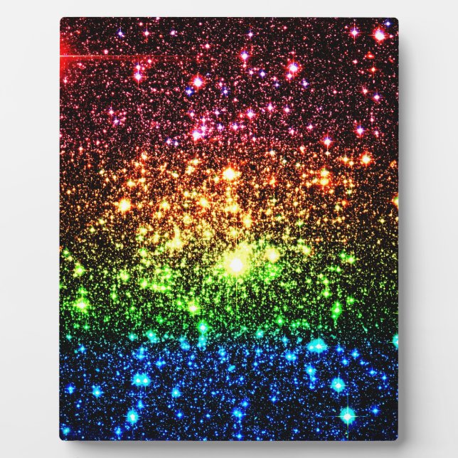 Plaque Photo Galaxie arc-en-ciel (Devant)