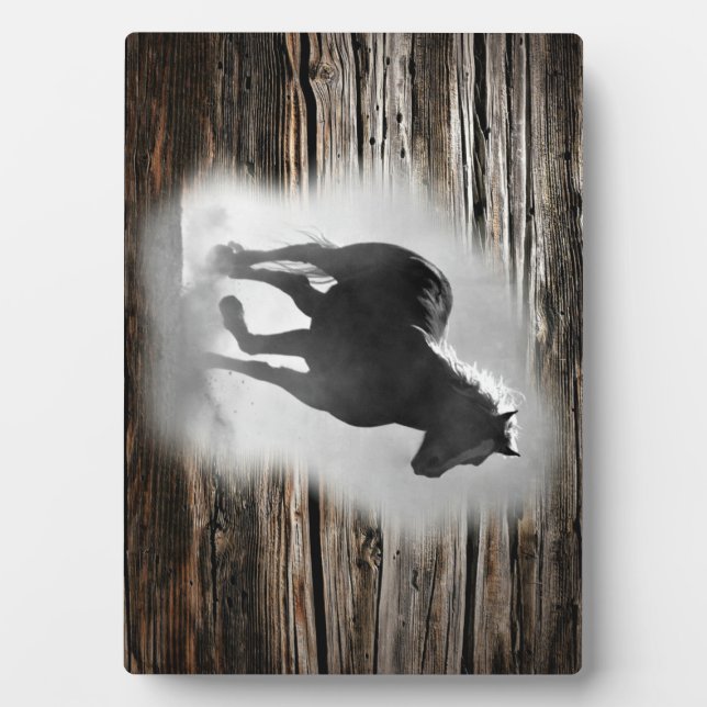 Plaque Photo Galloping de Wild Horse (Devant)