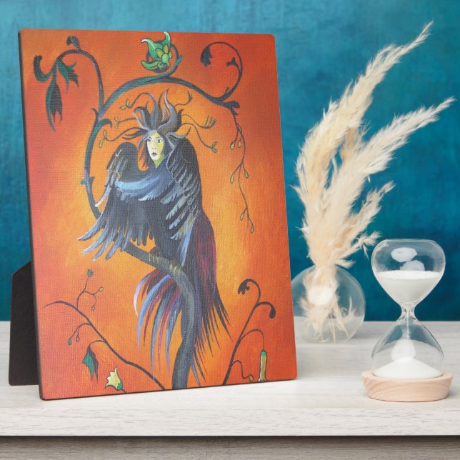 Plaque Photo Gamaun L'Oiseau Prophétique Avec Des Plumes Rouill (Côté)