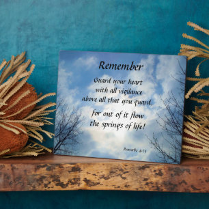 PLAQUE PHOTO GARDE TON COEUR