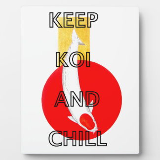 PLAQUE PHOTO GARDER KOI ET CHILL
