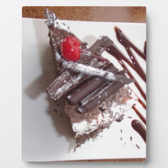Plaque Photo Gâteau de la forêt noire (Devant)