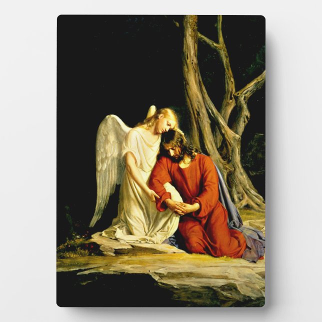 Plaque Photo Gethsémani, belle peinture religieuse, 1805 (Devant)