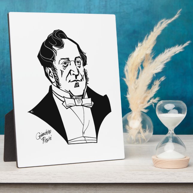 Plaque Photo Gioachino Rossini (Côté)