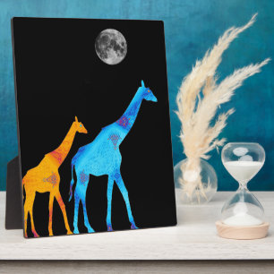 Plaque Photo Giraffe