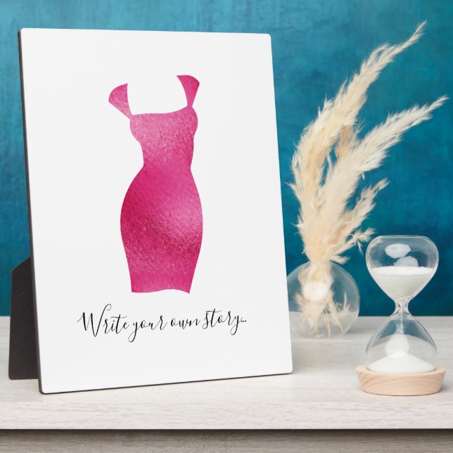Plaque Photo Glam Feminine Silhouette Inspiration Tablette (Côté)