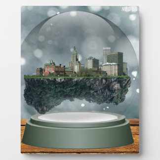Plaque Photo Globe des neiges de l'île Providence