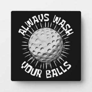 Plaque Photo Golf drôle
