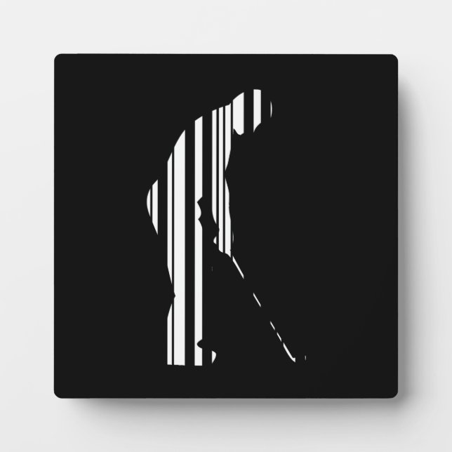 Plaque Photo GOLFEUR CODE BARRE Golf Golfing Sports Motif Desig (Devant)