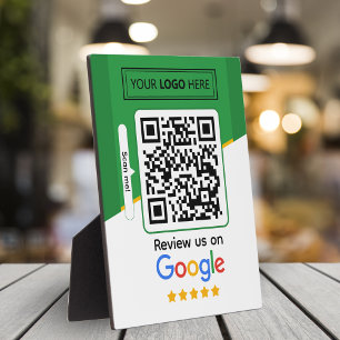 Plaque Photo Google Avis Code QR de lien d'avis d'entreprise