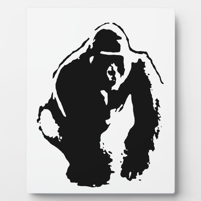 Plaque Photo Gorilla Pop Art (Devant)