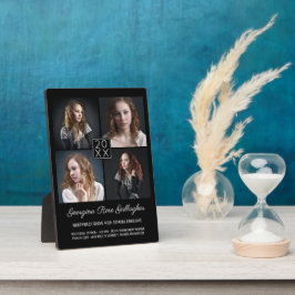 Plaque Photo Graduation Keepsaké Photo moderne Collage Classy B