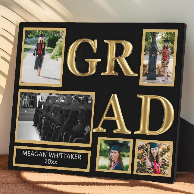 Plaque Photo Graduation personnalisée Cadeau Photo Collage Plaq (Créateur téléchargé)