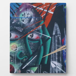 Plaque Photo Graffiti Rave Sombre