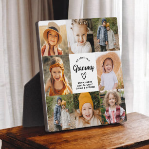 Plaque Photo Grammy We Love You Hearts Modern Photo Collage