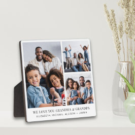 Plaque Photo Grand-parents Vous Aiment 3 Photo Collage