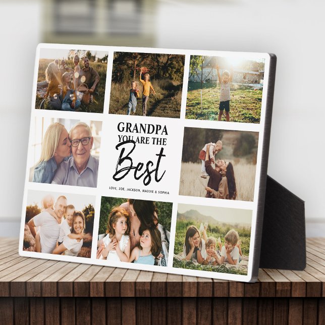 Plaque Photo Grand-père Vous êtes le meilleur collage photo mod (Créateur téléchargé)