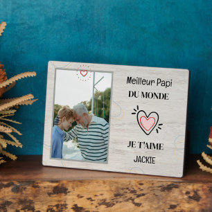 Plaque Photo Grand-père's Day cadeau personnalisé meilleur gran