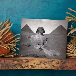 Plaque Photo Grand Sphinx & Nécropole des pyramides de Gizeh Ég
