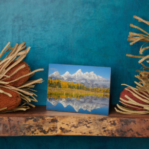 Plaque Photo Grand Teton Mountains Wyoming