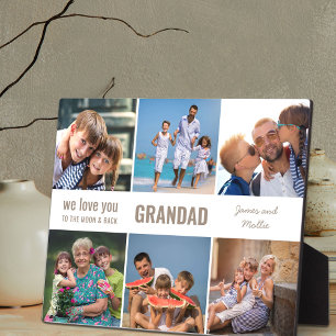 Plaque Photo Grandad Love You to the Moon and Back 6 Photo