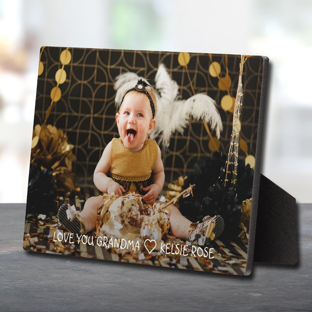 Plaque Photo Grandma Cadeau Petite-Enfant Photo (Créateur téléchargé)