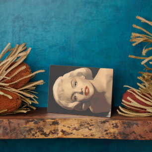Plaque Photo Graphic Grey Marilyn