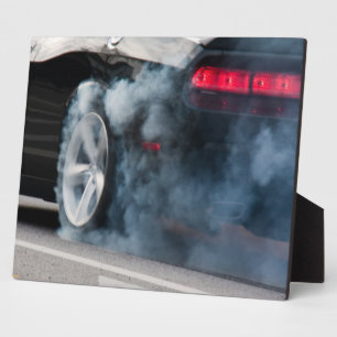 Plaque Photo Gravure de voiture noire