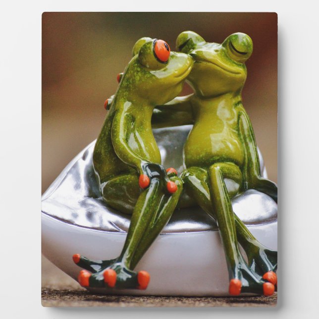 Plaque Photo Grenouilles joyeuses (Devant)