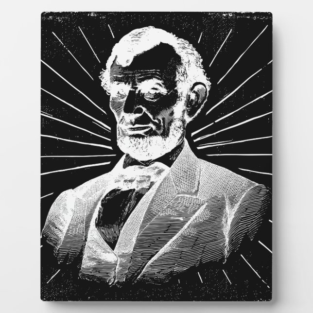 Plaque Photo grunge abraham lincoln (Devant)