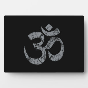 Plaque Photo Grunge OM Symbole Spiritualité Yoga