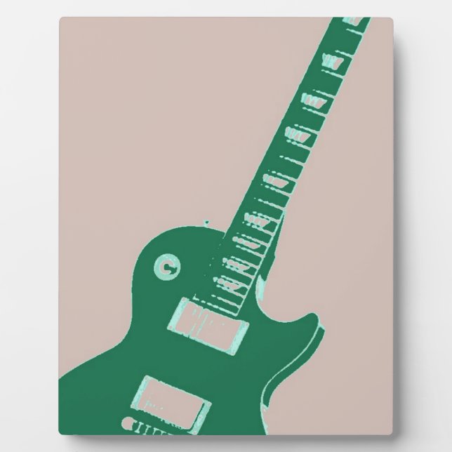 Plaque Photo Guitare électrique (Devant)