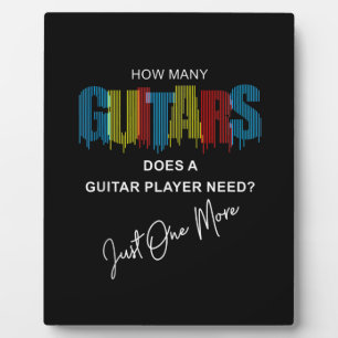 Plaque Photo Guitariste Combien De Guitares Fait Anniversaire