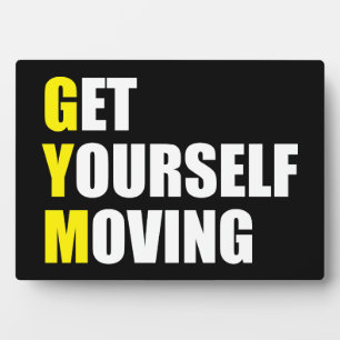 Plaque Photo GYM - Faites-vous bouger - Motivation de l'entraîn
