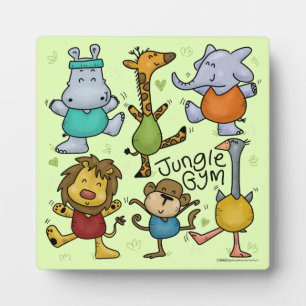 Plaque Photo Gymnase Jungle Exercice Animaux