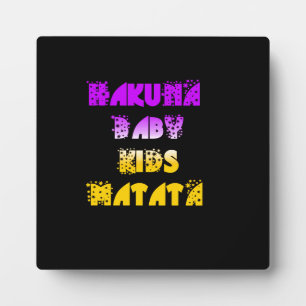 Plaque Photo Hakuna Matata Baby and Kids Art Imprimer