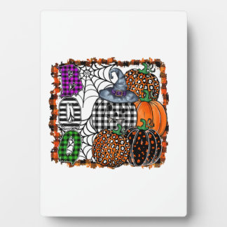 Plaque Photo Halloween Boo