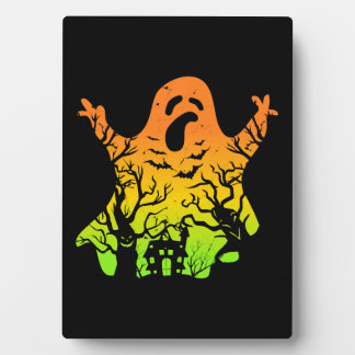 Plaque Photo Halloween fantôme Halloween Halloween Éffrayant Ha