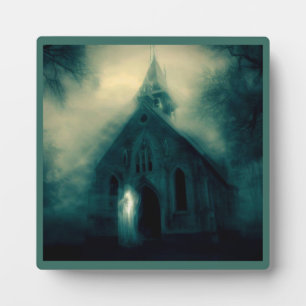 Plaque Photo Halloween - Haunted Church 4