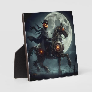 Plaque Photo Halloween Steampunk Cavalier sans tête