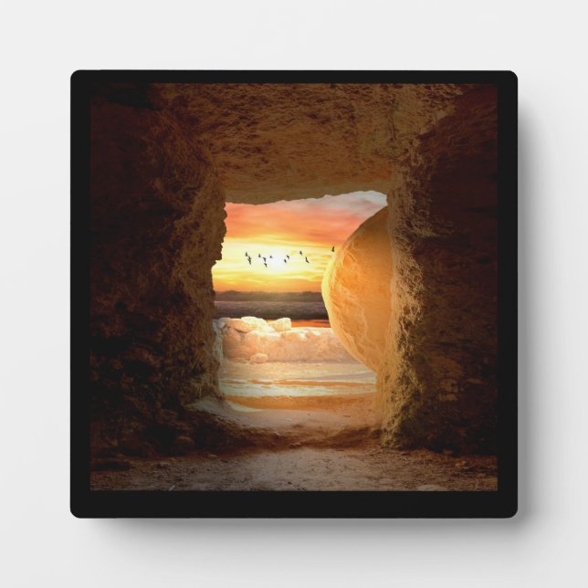 Plaque Photo He is Risen  (Devant)