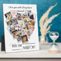 Heart Photo Collage Aimer You Marry Me